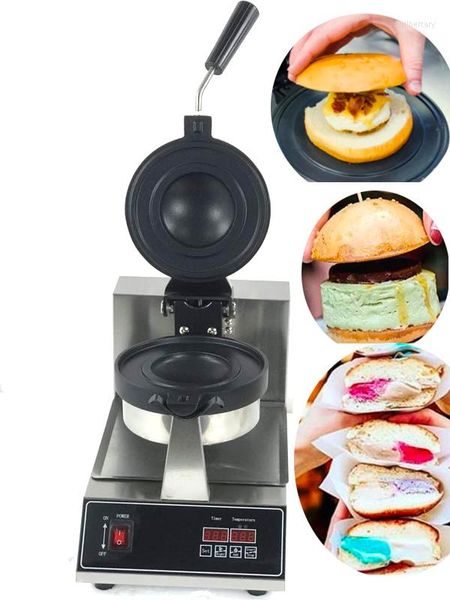 Brotbackautomaten Digitale Donut-Eiscreme-Dessert-Italien-Gelato-Panini-Pressmaschine Kommerzielle Krapfenwärmer-Maschine Burger-Herstellung