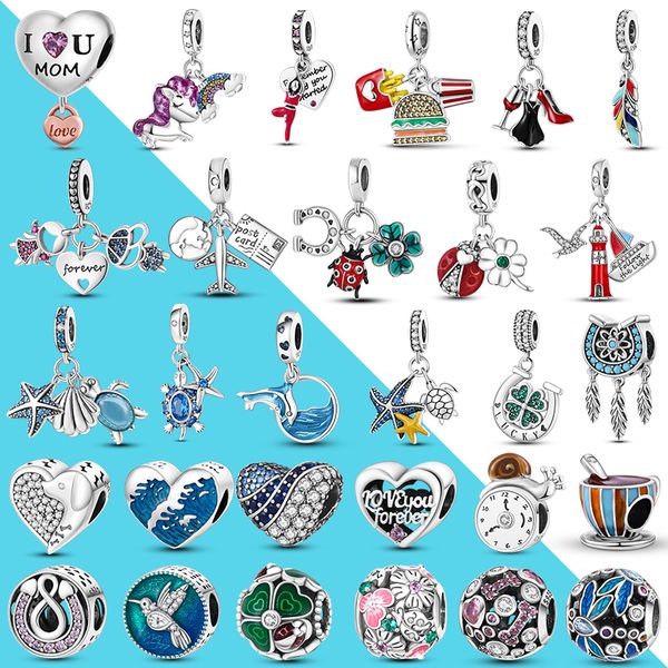 925 Perline di fascino d'argento Ciondola regalo Vergine di Guadalupe Motivo Charms Bead Fit Pandora Charms Bracciale Accessori gioielli fai da te