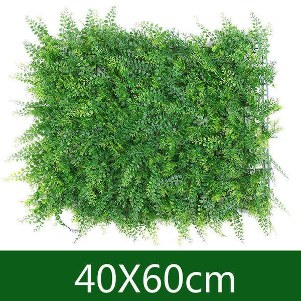 Faux Floral Greenery 40x60 cm Artificial Vários Grass Simulação de Carpete Grama MAT Lawn House Garden Decoração de Plantas Artificiais Green Fake Plants J220906