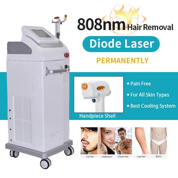 Micro Channel 808Nm Macchina laser a diodi 808 Permanente Lazer Depilazione Laserrrr Diodo Rimuovi capelli Gambe Bikini Line