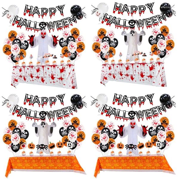 Decorazione per feste Set di palloncini di Halloween Carta a nido d'ape Fantasma 3D per forniture per bar per interni e esterni Graden Home Office