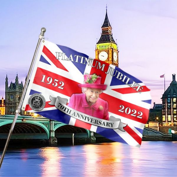Banner Flags The Queens 70th Anniversary Celebration Banners Millennium Commemorative 90x150 Digital Banner 909