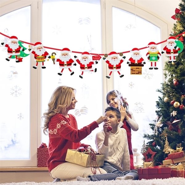 Altri articoli per feste per eventi Giocattolo di Natale Merry Banner Arazzi Ornamenti Decorazione pendente per la casa Navidad Ha 220908