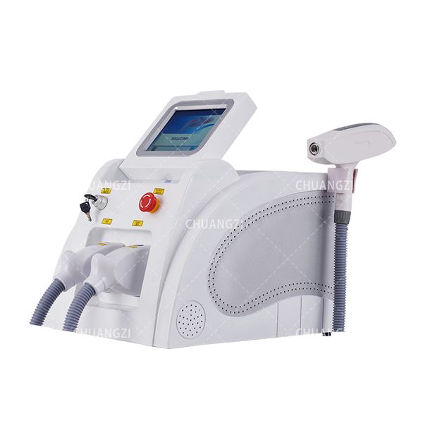 2 IN1 IPL Laser Itens de beleza de sa￺de OPT Multifunction Super Remo￧￣o M￡quina de beleza permanente Remova a bebida de remo￧￣o de tatuagem