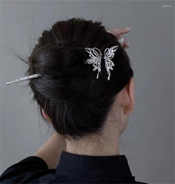 Hair Clips Moda Butterfly Sticks for Women Shell Clip Pins Minimalist Girls Hairpins