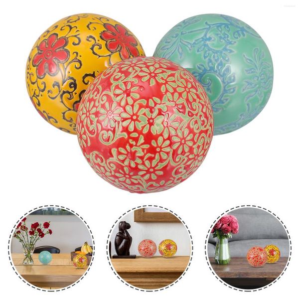 Lâmpadas de fragrâncias 3pcs Cerâmica exclusiva bolas de aquário durável adornos de casa prática