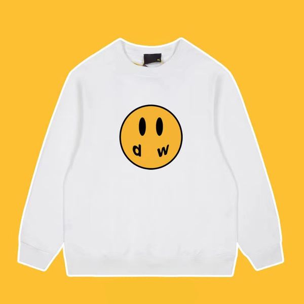 Kalite Çizim Kapşonlu Kış Pamuk Liner Gülümseme Anime Y2K Erkekler Sweatshirts Nedensel Sıcak Düz Drews Bariyer Yumuşak Street Giyim Genç Adam F0VS