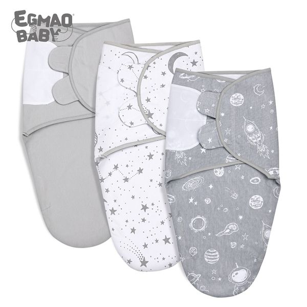 Coperte Swaddling 100% cotone organico Baby Swaddle Coperta avvolgente per neonato regolabile nato 03 mesi 220909