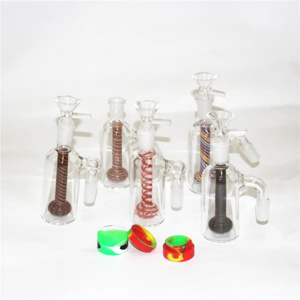 Wasserpfeifen Glasbong Micro Kit Mini 14mm mit Titannagel Aschefänger Öl Rig Dab Stroh Wasserpfeife Boutique Box Rot Schwarz Optional