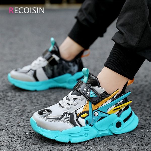 Sneakers Recoisin Fashion Kids Sapatos de alta qualidade Sapatos esportivos casuais para meninos Casual Running Sneakers Basketball Boys Shoes Enfant 220909