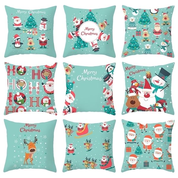 Outra festa de eventos suprimentos de Natal Toy de Natal Papai Noel Capa Cushion Decorações alegres para o ornamento de casa Decoração de mesa de Natal GIF 220908