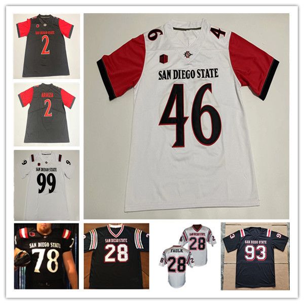 San Diego State SD AZTECS College Football Jersey Braxton Burmeister Cam Davis Jaylon Armstead Kenan Christon Jesse Matthews Michael Shawcroft Greg Bell Thomas