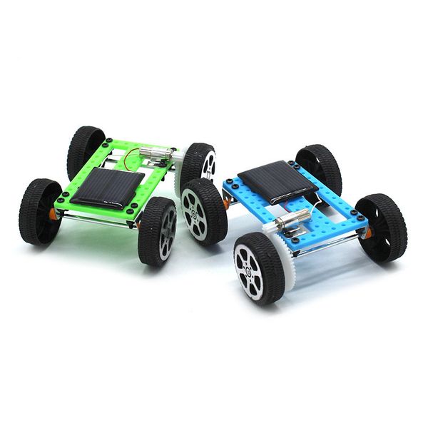 Mini fai-da-te scienza giocattoli solari auto giocattolo educativo per bambini Energia solare Auto da corsa Set sperimentale di regali per bambini popolari 93