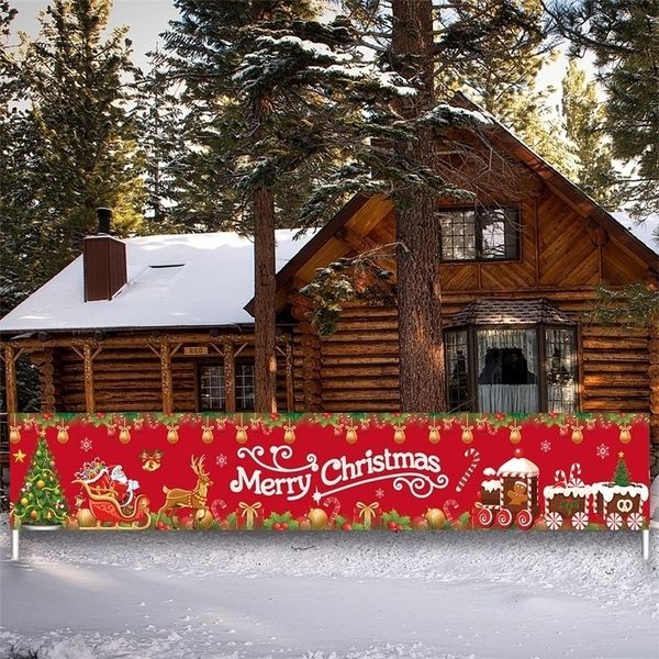 Partydekoration Weihnachten Outdoor Banner Frohe Dekorationen für Home Decor Weihnachten Navidad Noel Natal Frohes Jahr 2023 220908