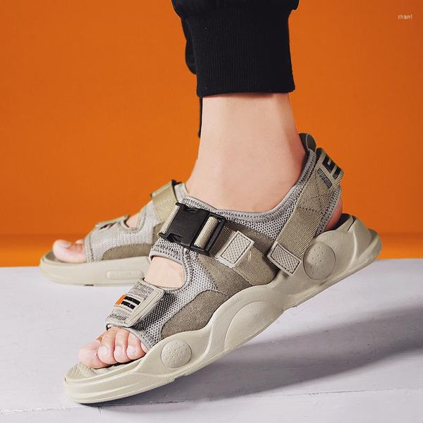 Sandalen Kunststoff Geta Hohl Atmungsaktive Masculina Wasser Schuhsohle Hombre Japanische Leder Schuhe In Schuhe Strand Sandalia Dicke