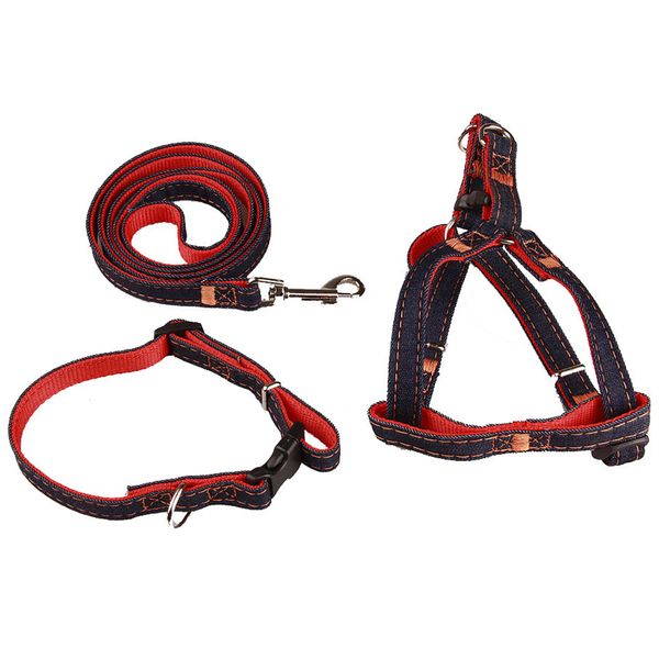 I guinzagli per cani da compagnia e l'imbracatura set di cani regolabili Collar giubbotti piccoli medium per l'addestramento di camminata Accessori per cani