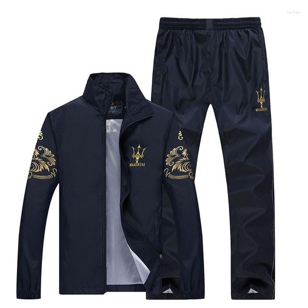 Men's Tracksuits Men 2022 Primavera fina de beatable, confortável e confortável, vestindo roupas esportivas de roupas de corrida