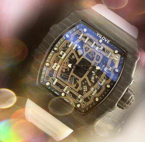 Holzmaserung Quarz Automatik Datum Herrenuhren Luxus Mode Herren Gummi Silikon Gürtel Quarzwerk Uhr Freizeit Iced Out Digital Nummer Zifferblatt Armbanduhr Geschenke