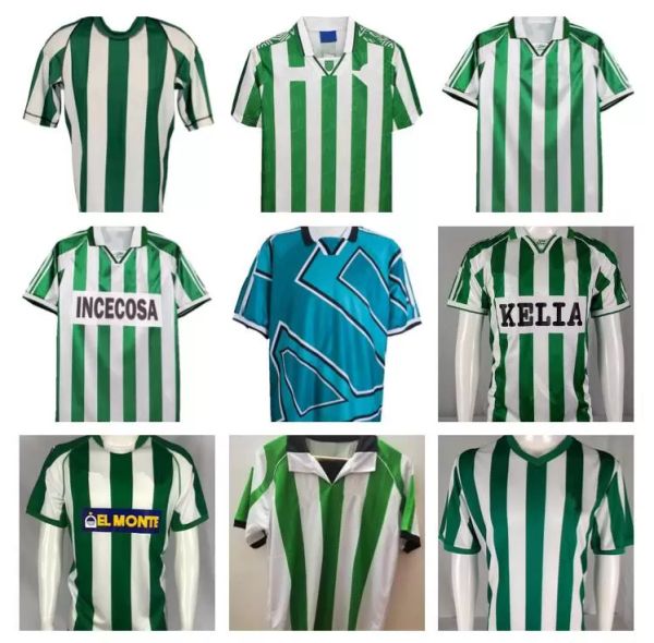 Retro Soccer Jersey Jarni getragener Menendez Finidi Rios Denilson Joaquin Alfonso Match Fernando Calcio 76 77 1993 1994 1995 1996 97 98 01 02 klassisches Vintage -Fußballhemd