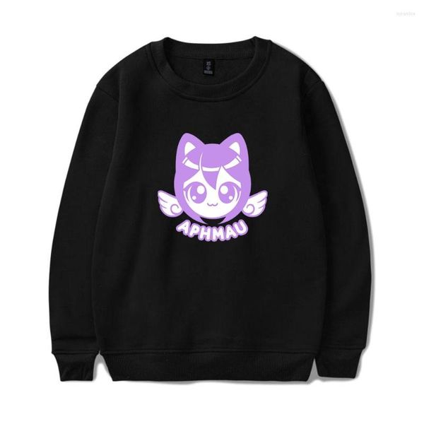 Hoodies femininos capuz Aphmau Merch 2d Logotipo de moda homens/mulheres com capuz de moletom de hóquei uniforme de hóquei kawaii top