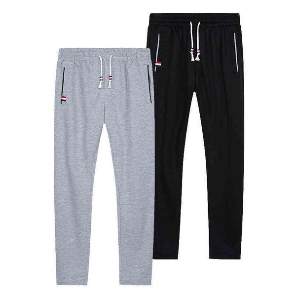 Pantaloni da uomo Pantaloni sportivi Plus Size Uomo Jogging Pantaloni sportivi Vita elastica Sport Pantaloni casual Baggy Fitness Abbigliamento da palestra Nero Grigio T220909