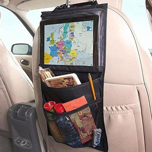 Porta dell'organizzatore per auto per il tuo cellulare MultiSpocket Seat Back Storage Borse iPad Tablet 2022