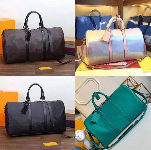 Duffel Bags Top Homens Mulheres Viagem Duffle Bag Marrom Flor Bagagem Grande Capacidade Bolsas Esportivas Designers Tote