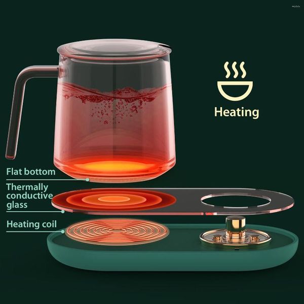 Tischsets USB-Tassenwärmer Mini tragbare Becherheizung Intelligente Thermostatplatte Milch Tee Kaffee Wasser Heizkissen