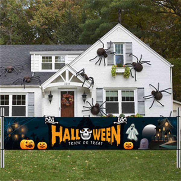 2022 neue Halloween Banner Flaggen Garten Banner Geist Festival Dekoration Party Im Freien Pull Flagge Horror Atmosphäre Layout