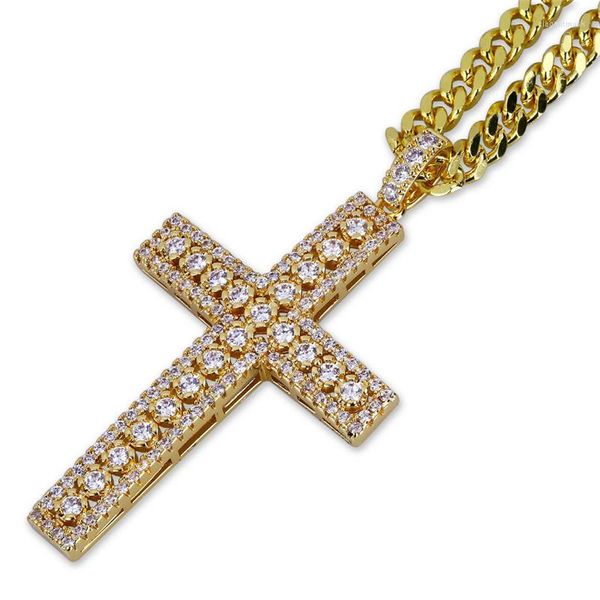 Colares de pingentes de pingente de pingente gelado colar de dados de ouro prata com cadeia de tênis masculino jóias de jóias