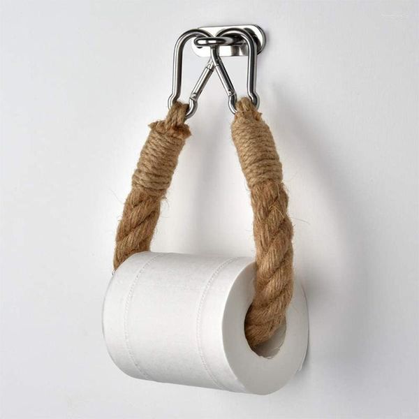 Крюки винтажная морская веревка для туалетной бумаги подставка с антикварной ретро промышленной настенной стойкой для полотенца рук