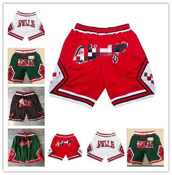 Herren Shorts Chicago MÄNNER Shorts JUST DON Tasche Basketball Hosen S-XXXL Hohe Qualität Großhandel AAAA Top Aliclothes