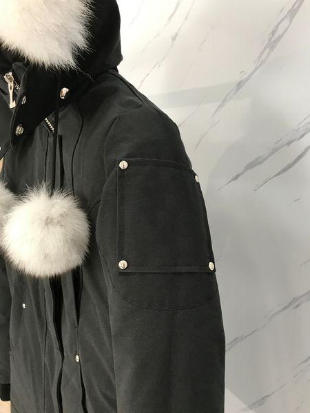 2023mens e mulheres de inverno de inverno ao ar livre esportam jaquetas de pato branco parker parker com capuz de peles de lobo real