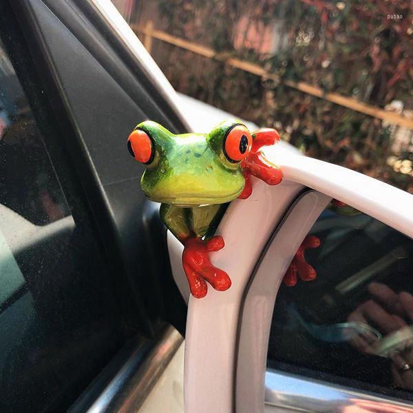 Decorações de interiores Creative Funny Funro Frog Car Decoração Retrocínio Espelho Console Center para Acessórios para Mercadorias