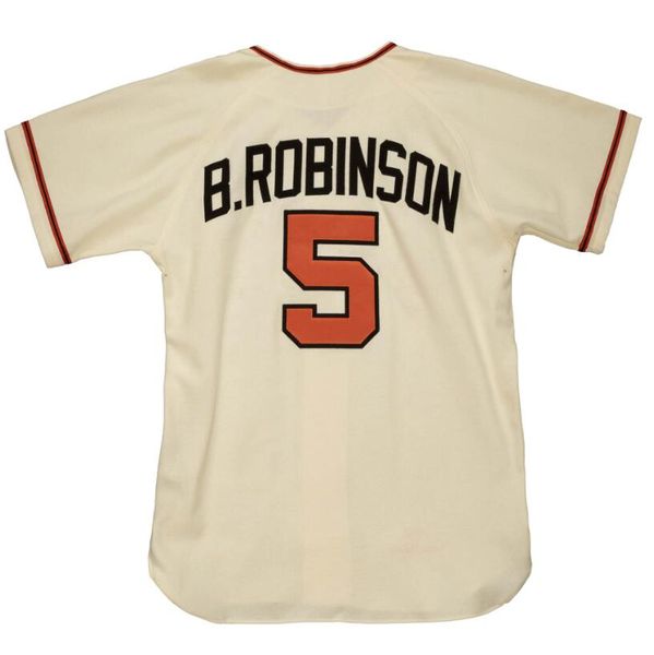 Maglie da baseball cucite 5 Brooks Robinson 1970 uomini donne giovani s-4xl classici retrò