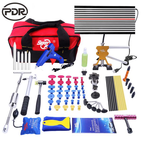 Super PDR Auto-Karosserie-Reparatur-Werkzeug-Set mit Pop-Slide-Hammer-Abzieher, automatischem Dent-Entfernen