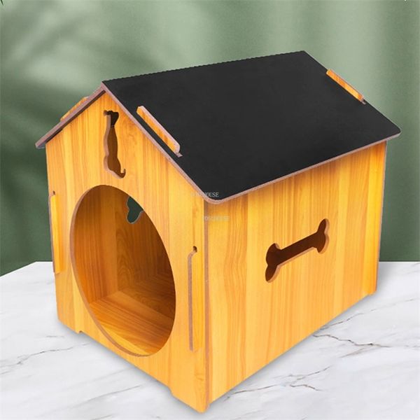 Casas de cães de madeira de canetas de canais de madeira para cães de animais de estimação de gainel de canil de animais de estimação Four Seasons Geral Geral Indoor e Outdoor Dog Cage Pequeno e médio canil 220912