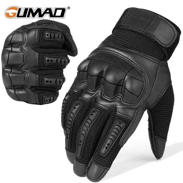 Luvas de cinco dedos Luvas táticas Arrech Touchscreen Exército Combate Airsoft Paintball Hunting Caminhando ciclismo Biker Hard Knuckle Men 220909