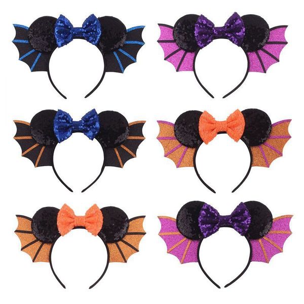 Hair Accessorie Halloween Baws Ears Bands para a cabeça Girls Demon Bat Wings Banda da cabeça Mulheres Festival Festival Party Band 220909