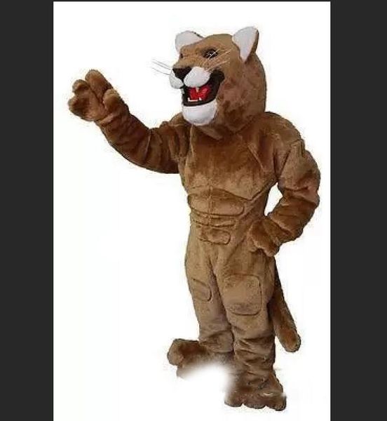 Costumi animali di Halloween del vestito operato dal costume del fumetto EVA della mascotte del puma del Brown SME