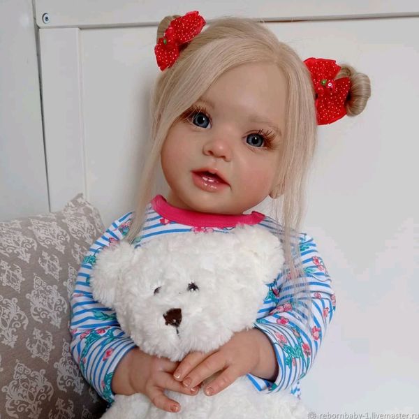 Dolls 20 polegadas 51cm acabado Bebe Reborn Doll Doll Toddler Toy Stella Princess Vinyl Roupas Adorável Valorizada Baby Christmas Gift 220912