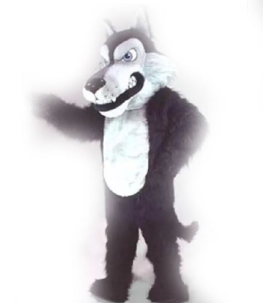 2022 Талисман Black Wolf Coyote Costume Costum