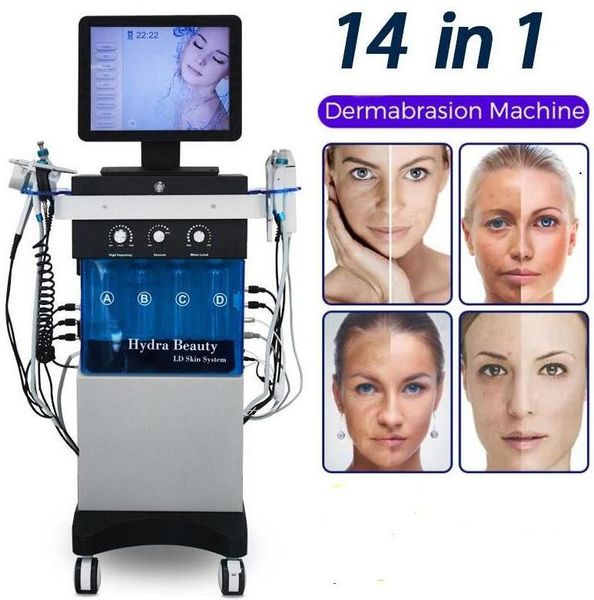 12 in 1 macchina per microdermoabrasione diamantata idra facciale Bio Face Lifting pulizia profonda del viso Attrezzatura fotonica multifunzionale rimozione delle rughe dell'acne