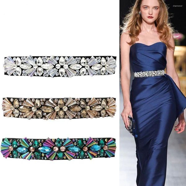 Gürtel 2022 Diamant Kristall Gürtel Damen Dekorative Formale Kleid Gürtel Mode Elastische Taille Pullover Rock Zubehör