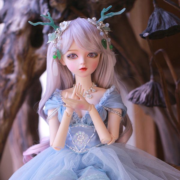 Bonecas 1 3 boneca BJD 60cm Big Beautiful Mermaid Princess articulou Ball Rejuxed Full Set Toys for Girls Christmas Gifts 220912