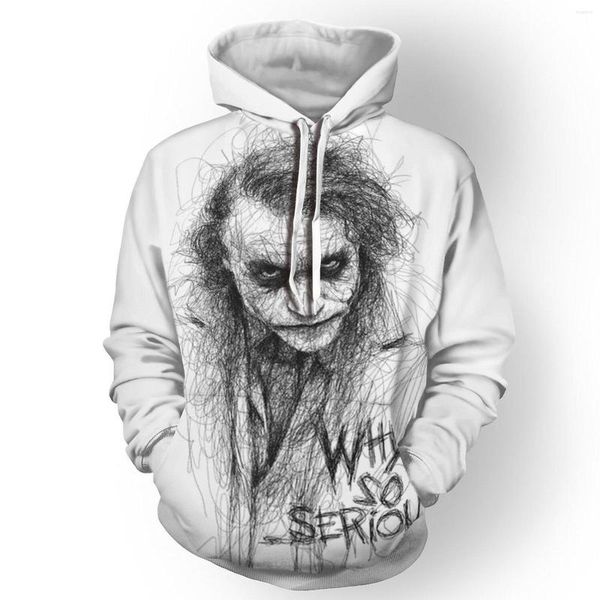 Hoodies masculinos 2022 o centavo, palhaço de Stephen King 3d Men/Women Halloween Party Cosplay Sweatshirt Horror Funny Hoody Clotyes