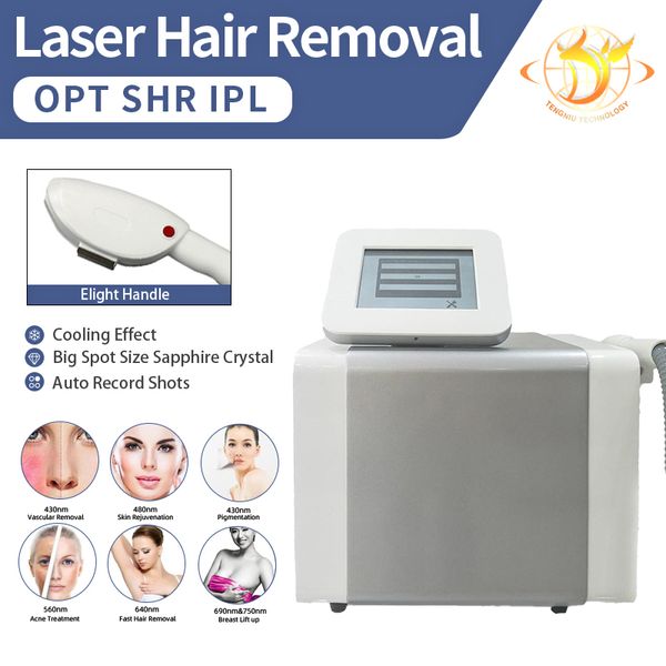 IPL OPT Performado Máquina de remoção de cabelo Cuidado com a pele intensa Equipamento de Trentment Light Trentment