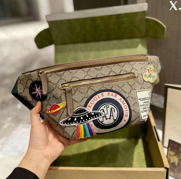 Correio da cintura Bag masculino Tiger OVNIO LOGO TENLA SACOS DE CINTOMEIRO CRONTO COM BRASS BUM BUM BUMPER Designer vintage Bumbag Cross Body Mini Sacos de ombro