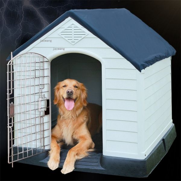 Kennels canetas plásticos cães grandes canils quatro estações Universal Dogs Houses Fashion Luxury gage gaiola villa ao ar livre Pets à prova de chuva Crate Supplies 220912