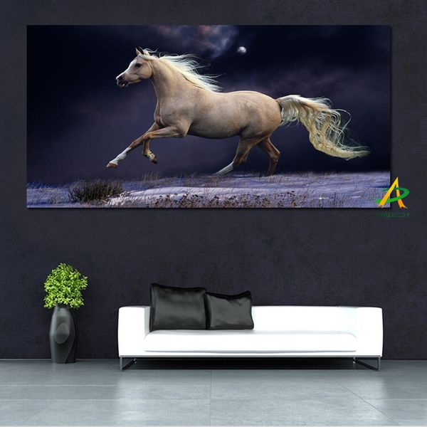 Ywdecor HD Modern HD Print Horses Excunhando pintura a óleo artística na tela Poster pop art